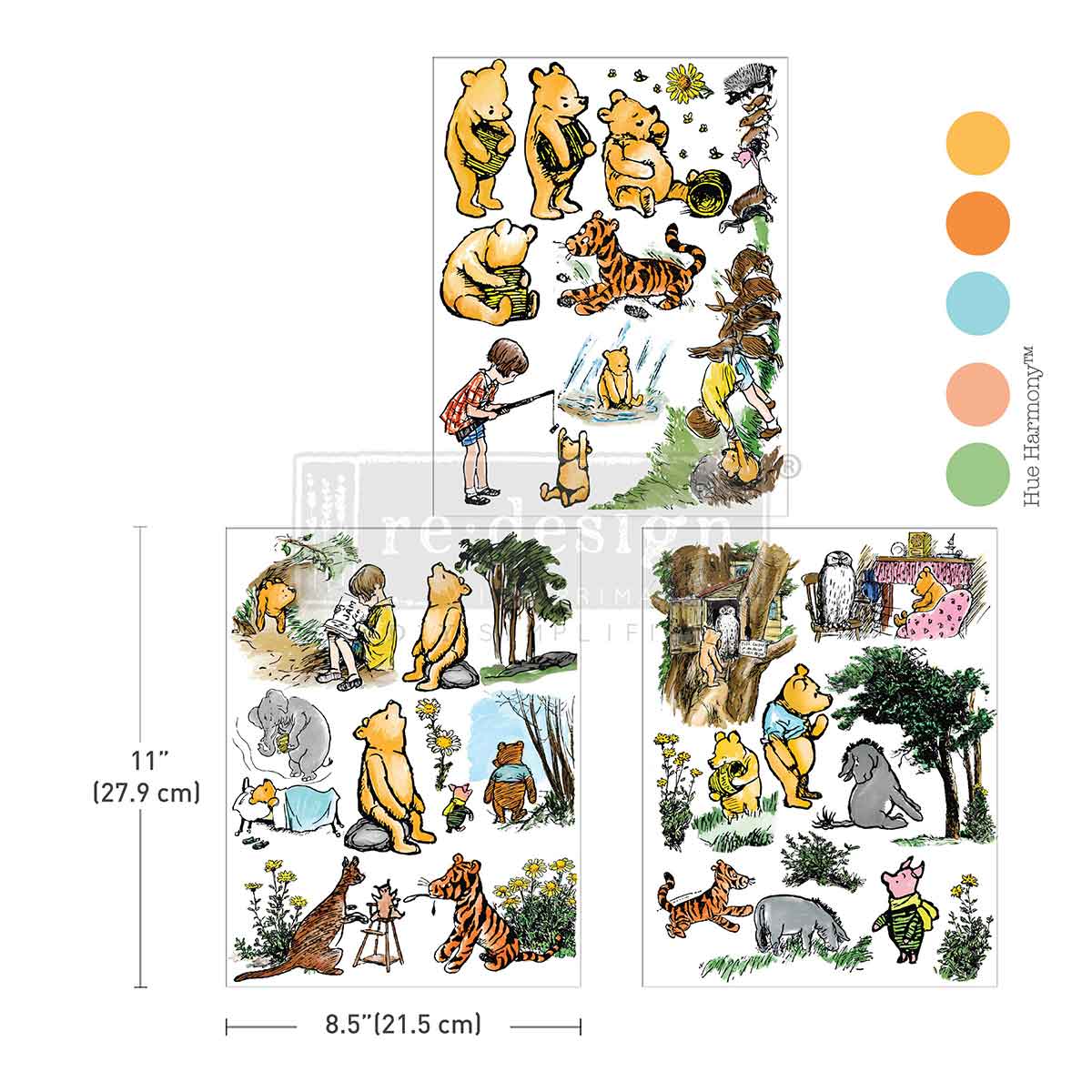 Re-Design With Prima® Middy Transfers - Honeyfern Hollow 8.5x11"