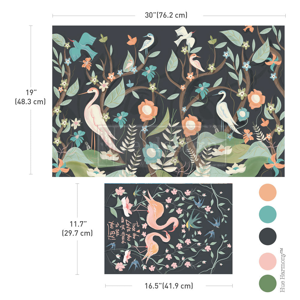 Re-Design With Prima® Decoupage Fiber - Elisa & Magic Paint Free Love 19.5x30" A3 Set