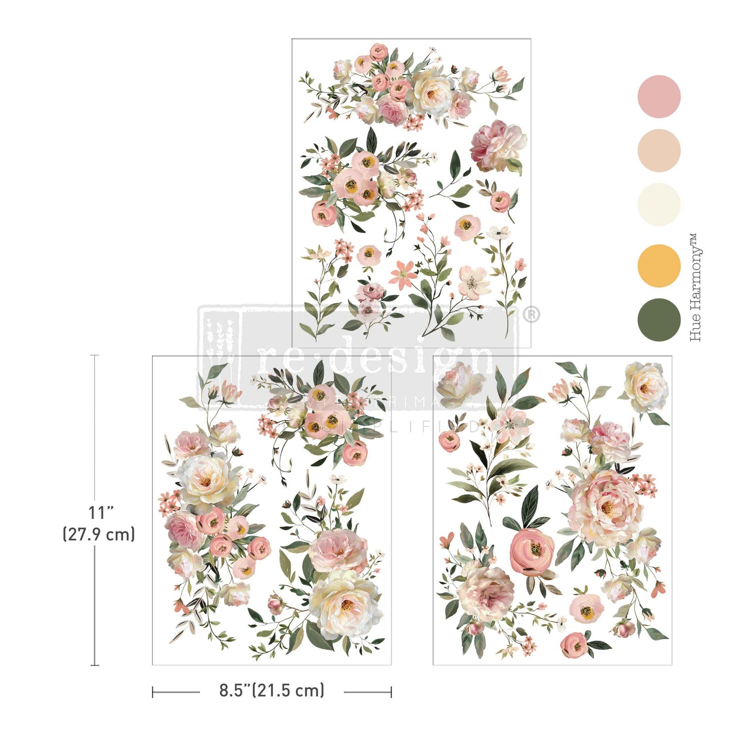 Re-Design With Prima® Middy Transfers - Blush Reverie 8.5x11"