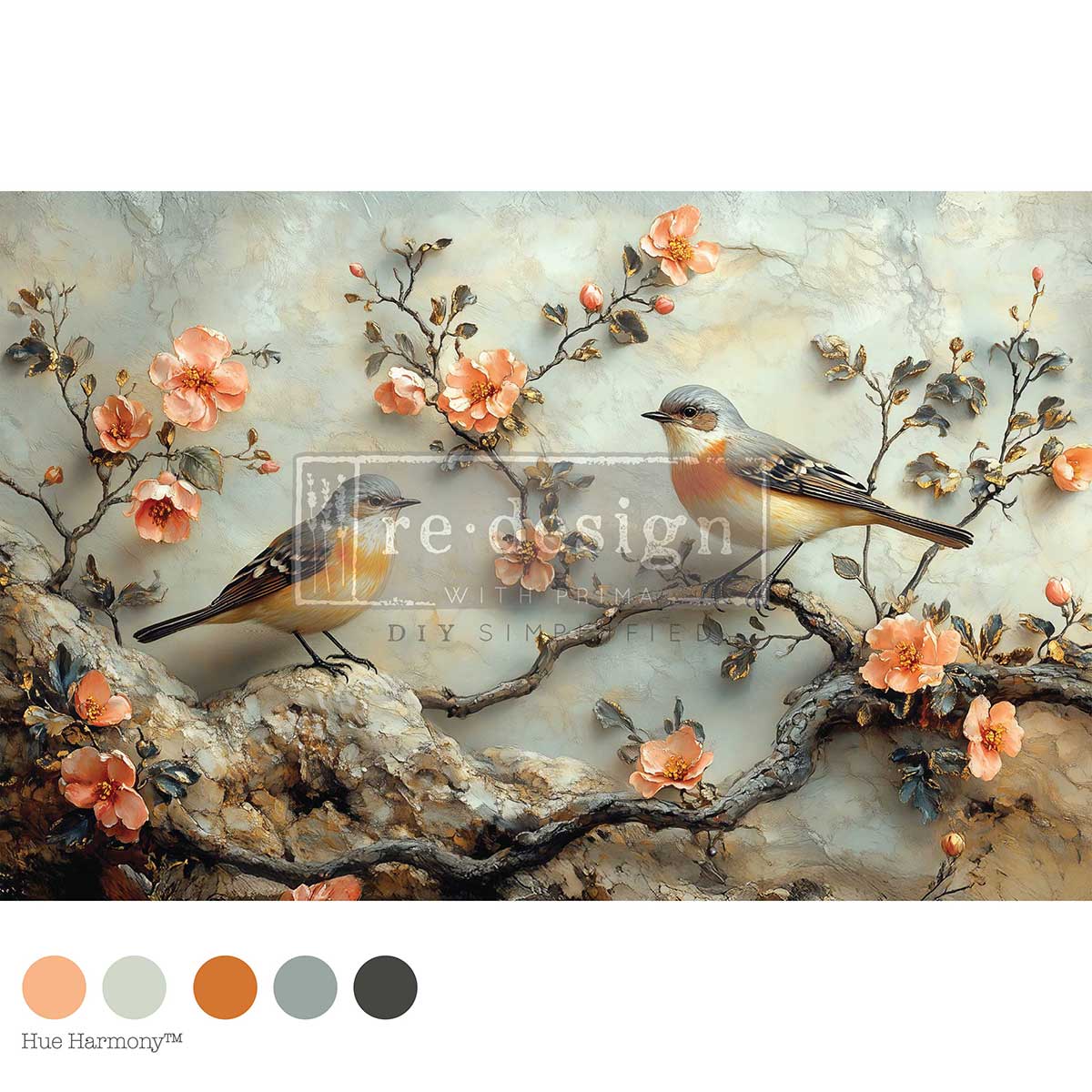 Re-Design With Prima® Decoupage Fiber - Amber Echoes 19.5x30"