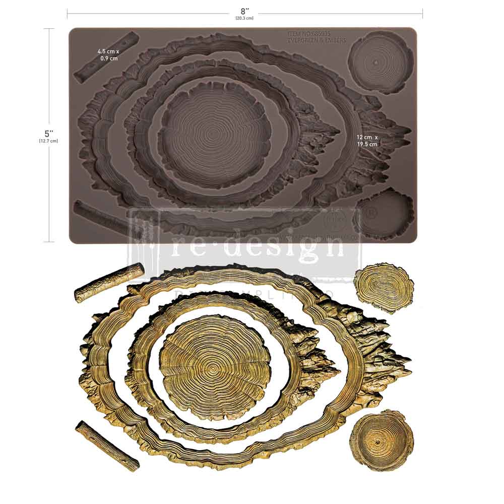 Re-Design With Prima® Decor Mould - Evergreen & Embers 5x8"