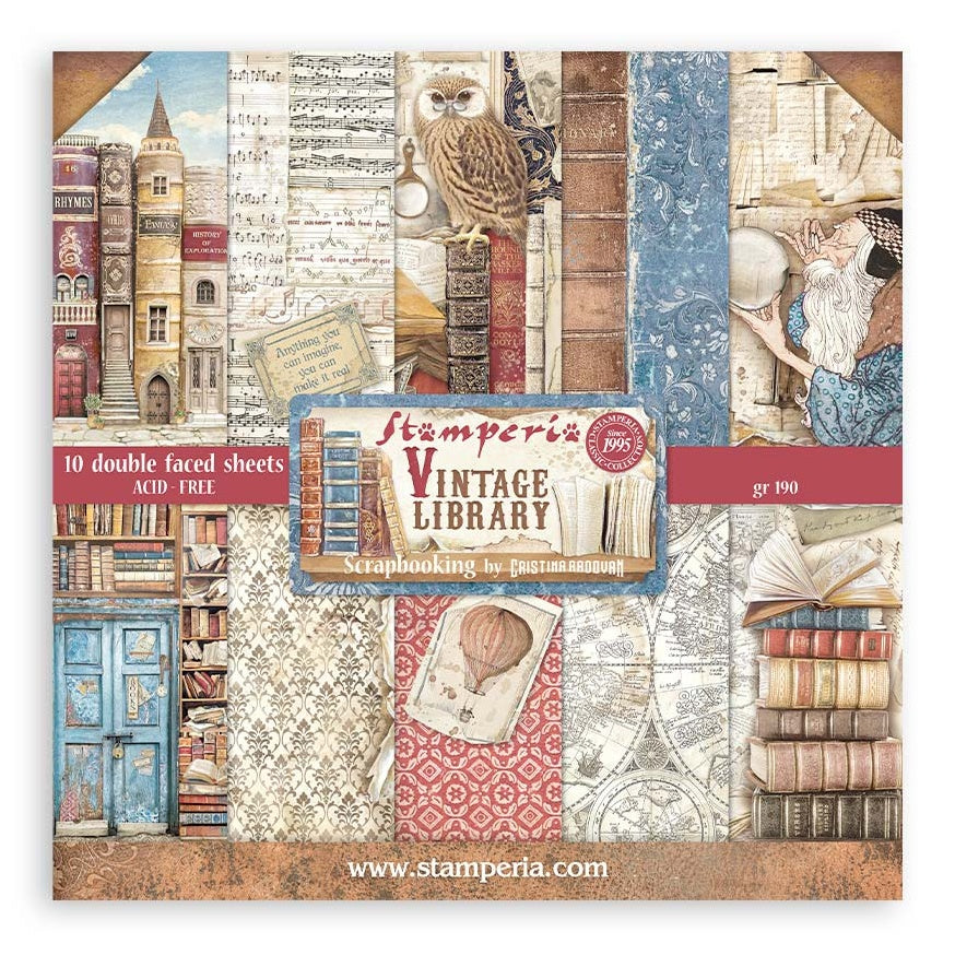 Stamperia - Vintage Library Collection
