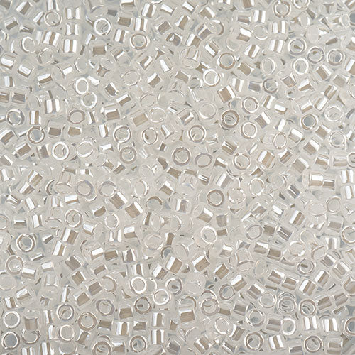 Miyuki Delica 11/0 RD Crystal White Ceylon -0231V 5.2g