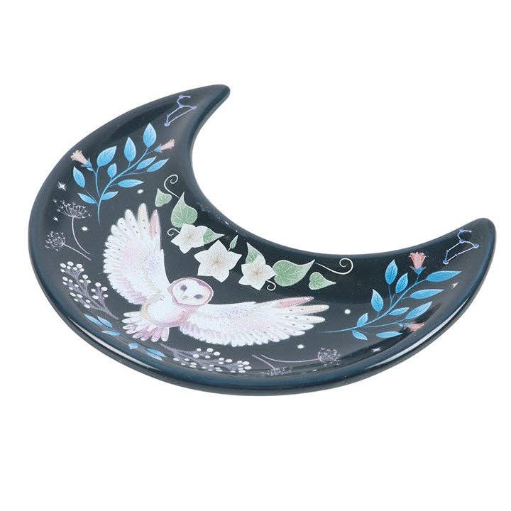 Something Different Wholesale Crescent Moon Owl Trinket Dish