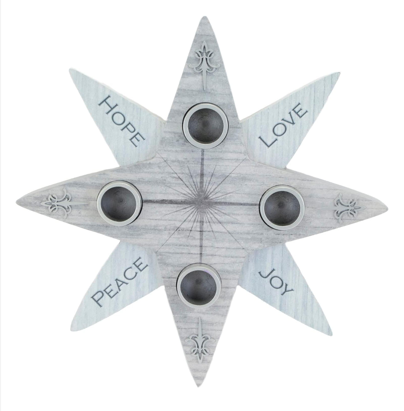 Advent Star Candle Holder w/ Candles