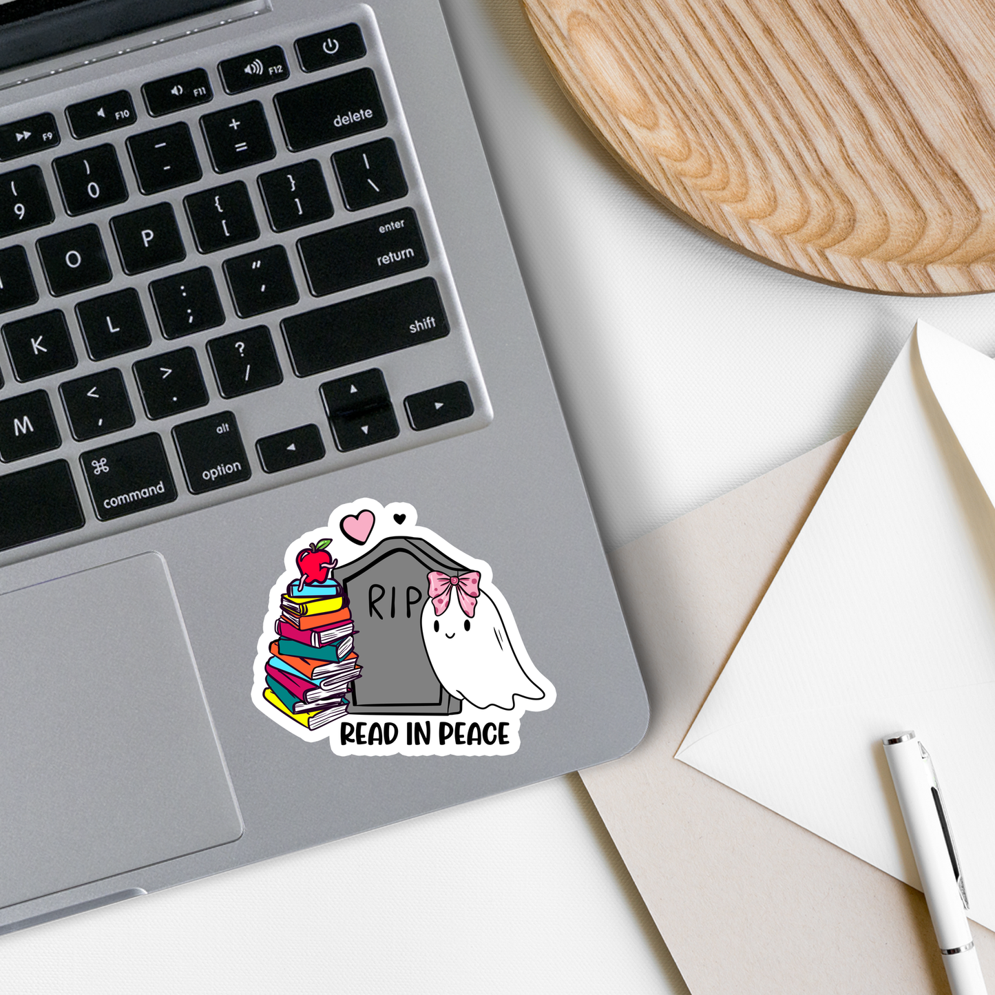 Rebel and Siren - Read in Peace | RIP | Ghost | Waterproof Sticker | 2.5"