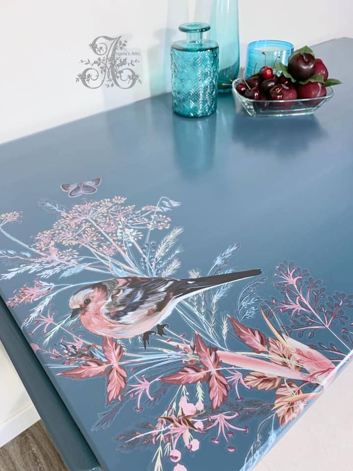 Hokus Pokus Decor Transfer Oiseau Rose