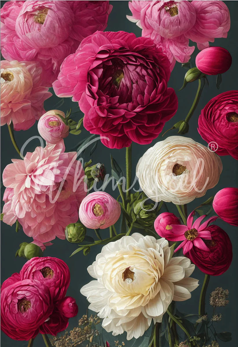 Whimsykel Designs : Decoupage Paper : Wall Bouquet 21x29