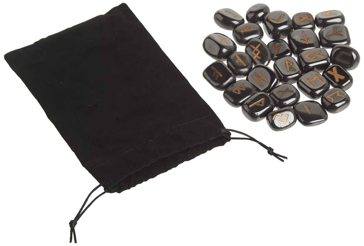 LO SCARABEO HEMATITE RUNE SET