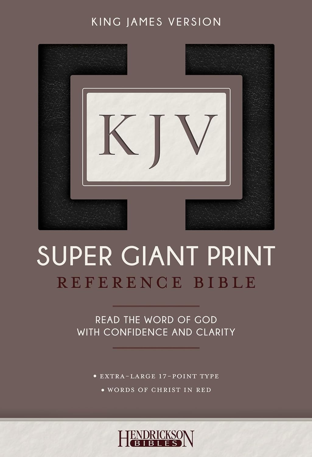KJV SUPER GIANT PRINT REF IMITAION LEATER BLK