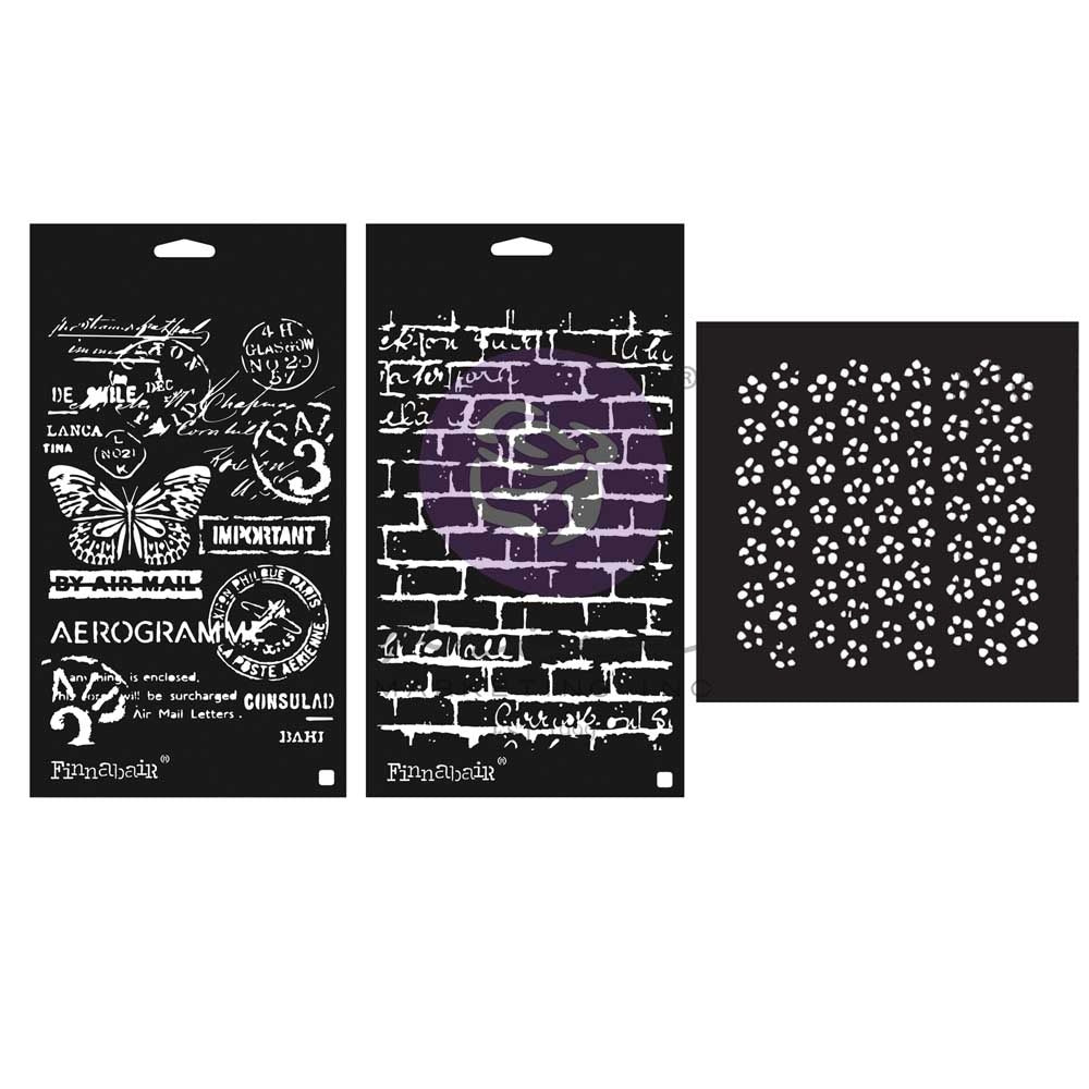 Prima Limited Edition Stencil Set Perfectly Grungy