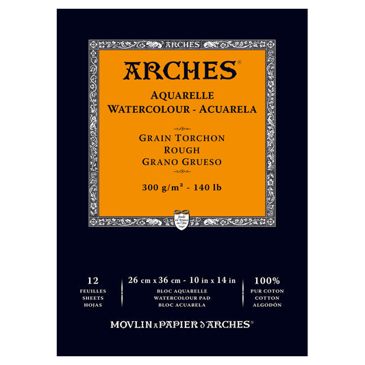 Arches Aquarelle Watercolor Rough Grain 140 lb