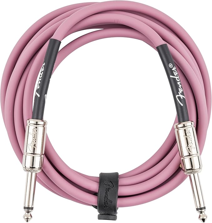 Fender Contour series 10ft instrument cable burgundy mist