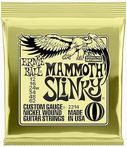 Ernie ball mammoth slinky 12-62 electric guitar strings 2214