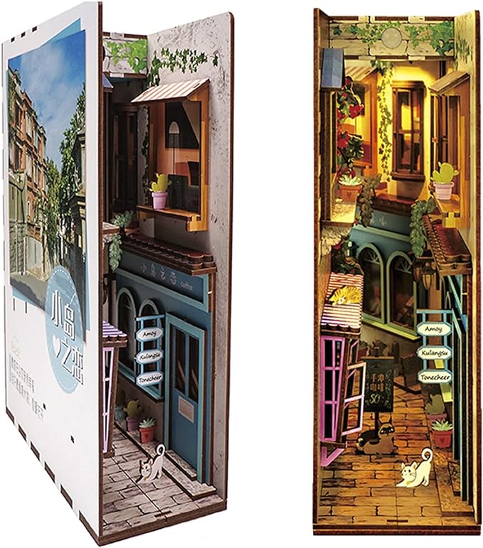 3D Wooden DIY Miniature Bookends