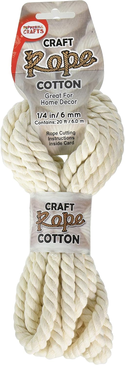 Pepperell Braiding Craft Rope 1/4" / 20'