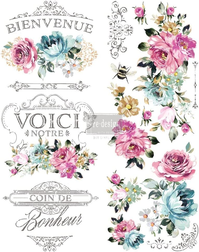 Re-Design With Prima® Decor Transfer - Fuchsia Sunset 24x35"