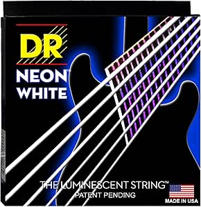 DR ELECTRIC NEON WHITE 10-46 STRINGS