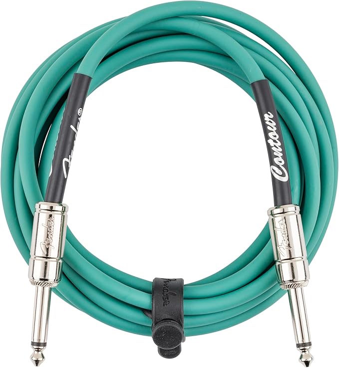 Fender Contour series 10ft instrument cable sherwood green