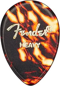 FENDER CELLULOID PICKS 12PAK HEAVY TORTOISE SHELL