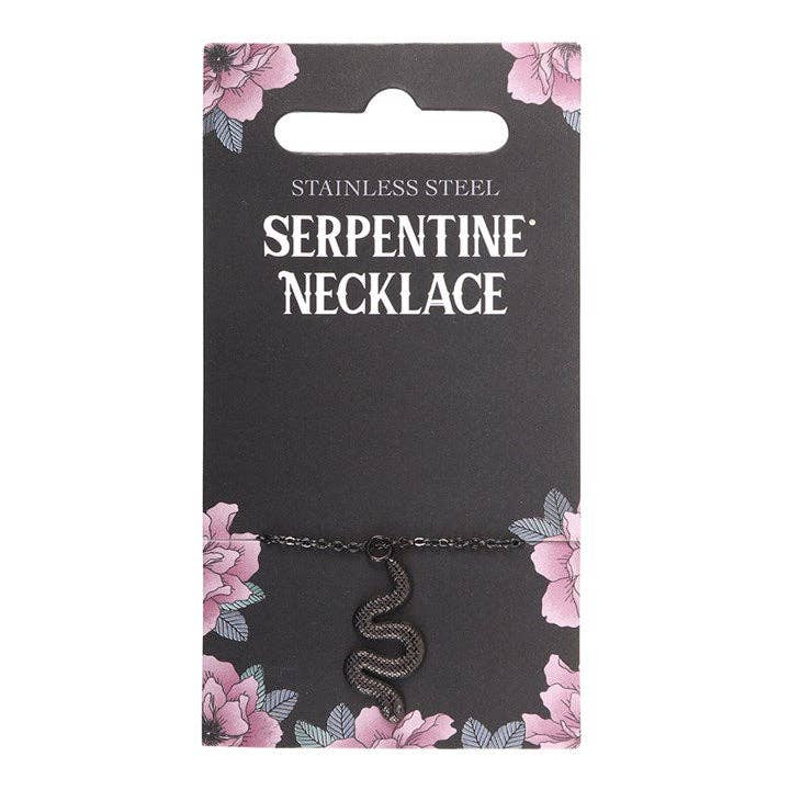 Something Different Wholesale Black Snake Pendant Necklace