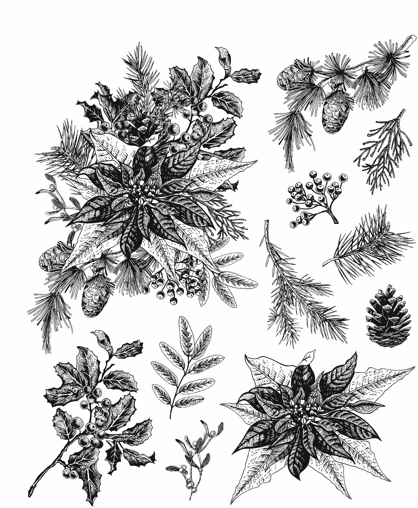 Cling Stamp, Yuletide Gatherings