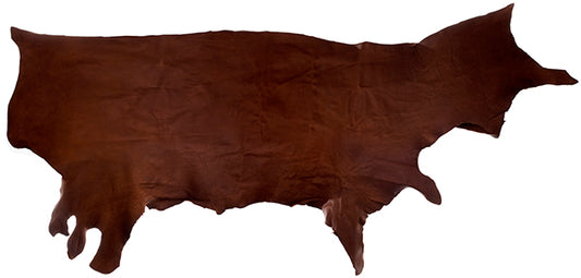 Bison Leather Brown 2-2.5oz Aprox size 17 to 22sqft Hide/Ski