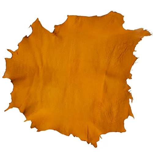 Bison (Buffalo) Leather Golden 3-3.5oz Aprox size 17 to 22sq