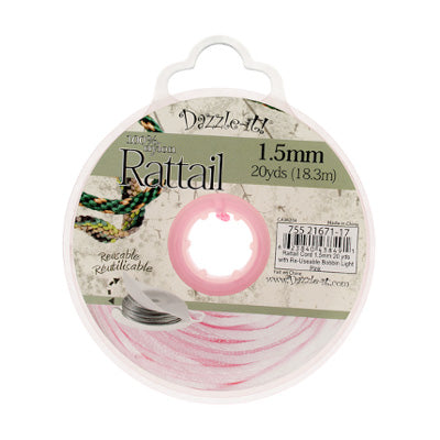 Rattail Cord w/ Re-Useable Bobbin : 20 Yards, 1.5mm