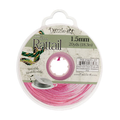 Rattail Cord w/ Re-Useable Bobbin : 20 Yards, 1.5mm