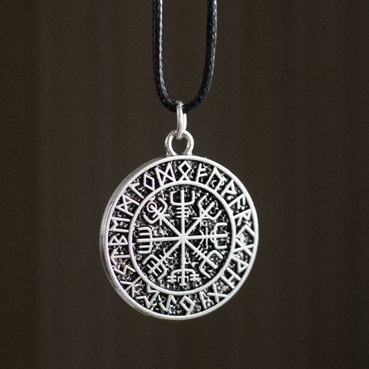 Something Different Wholesale Vegvisir Viking Compass Cord Necklace