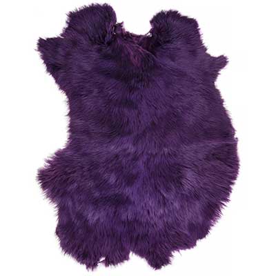 Dyed Rabbit Fur : Medium Grade Apx 11x15"