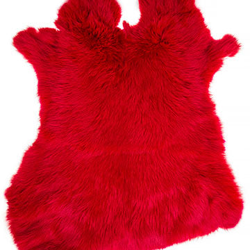 Dyed Rabbit Fur : Medium Grade Apx 11x15"