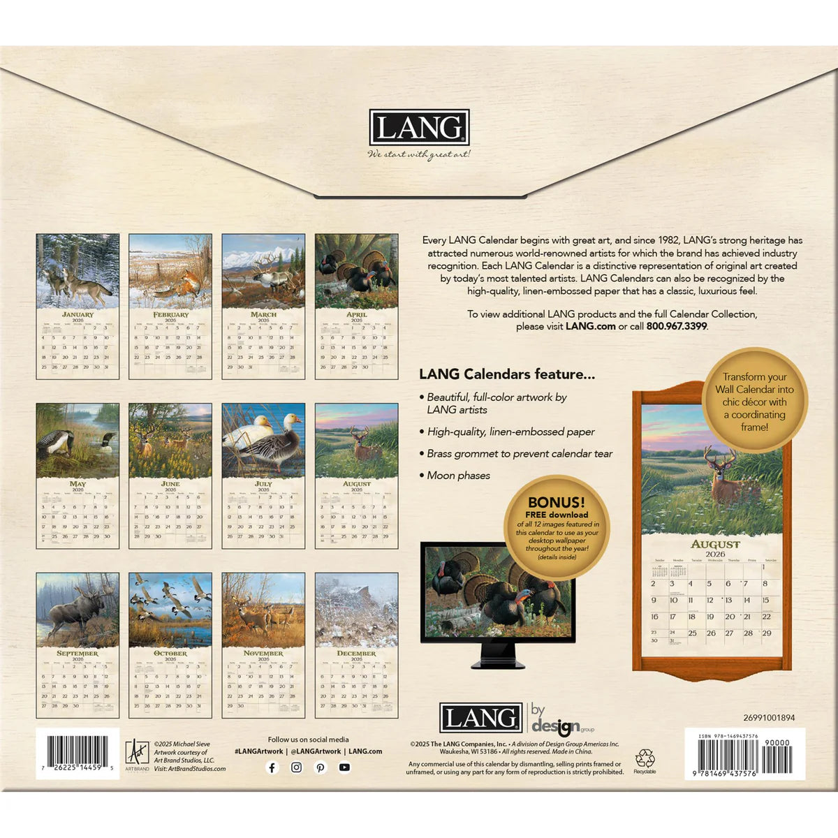 Lang 2026 Beyond the Woods Calendar