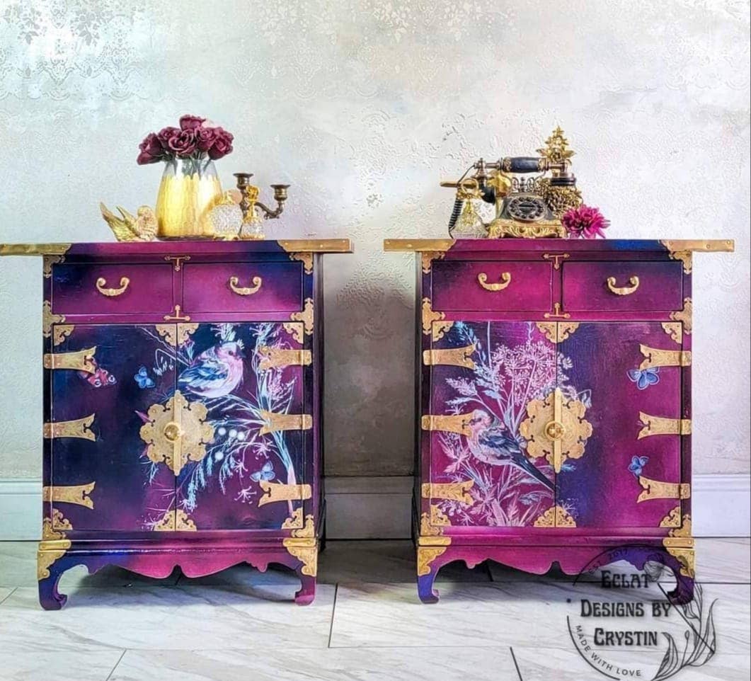 Hokus Pokus Decor Transfer Oiseau Rose