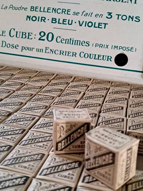 Monahan Papers - Antique French Bellencre Dry Ink Cubes