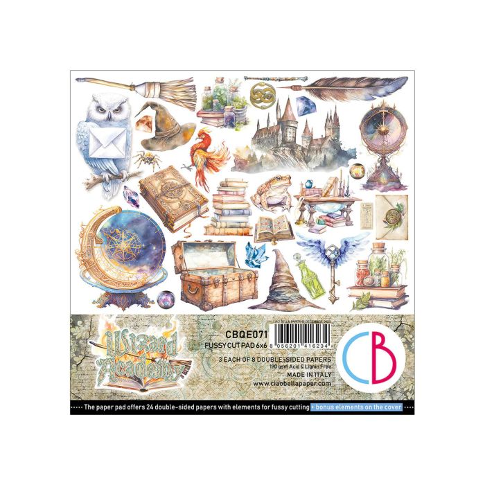 Ciao Bella ~ Wizard Academy 6x6" Double-Sided Paper