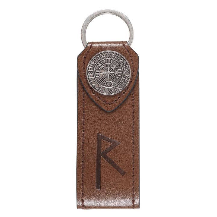 Something Different Wholesale Journey Viking Rune Faux Leather Keyring