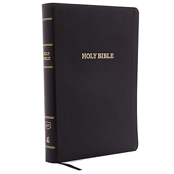 KJV Giant Print Center-Column Reference Bible Black Bonded L