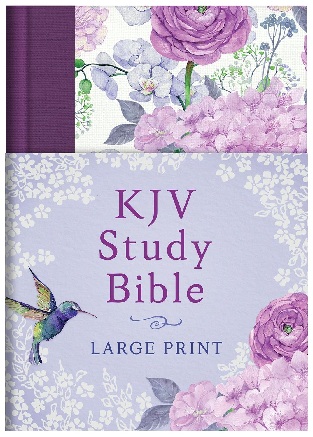 KJV Study Bible Large Print - Hummingbird Lilacs