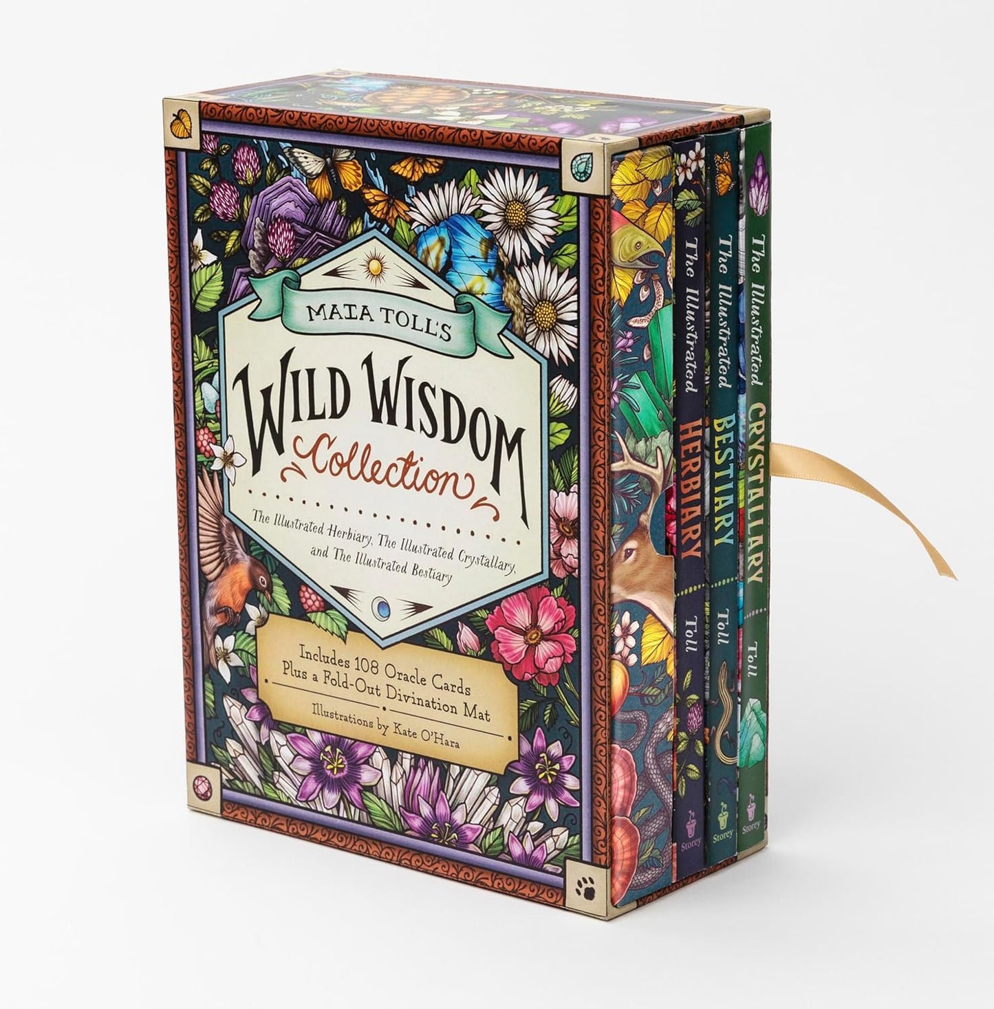 Maia Toll's Wild Wisdom Collection: Three Book Set; Includes 108 Oracle Cards plus a Fold-Out Divination Mat