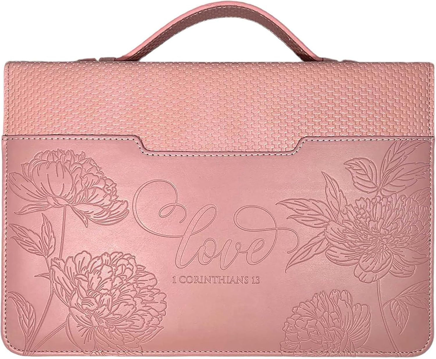 BIBLE COVER: WEAVE LOVE PINK XL