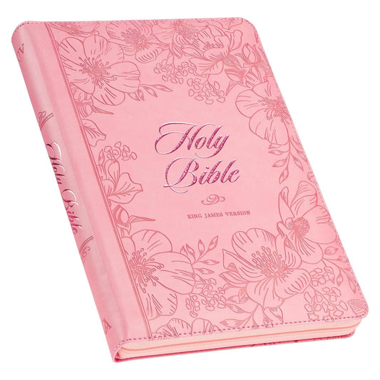 KJV Holy Bible Large Print Sunrise Pink