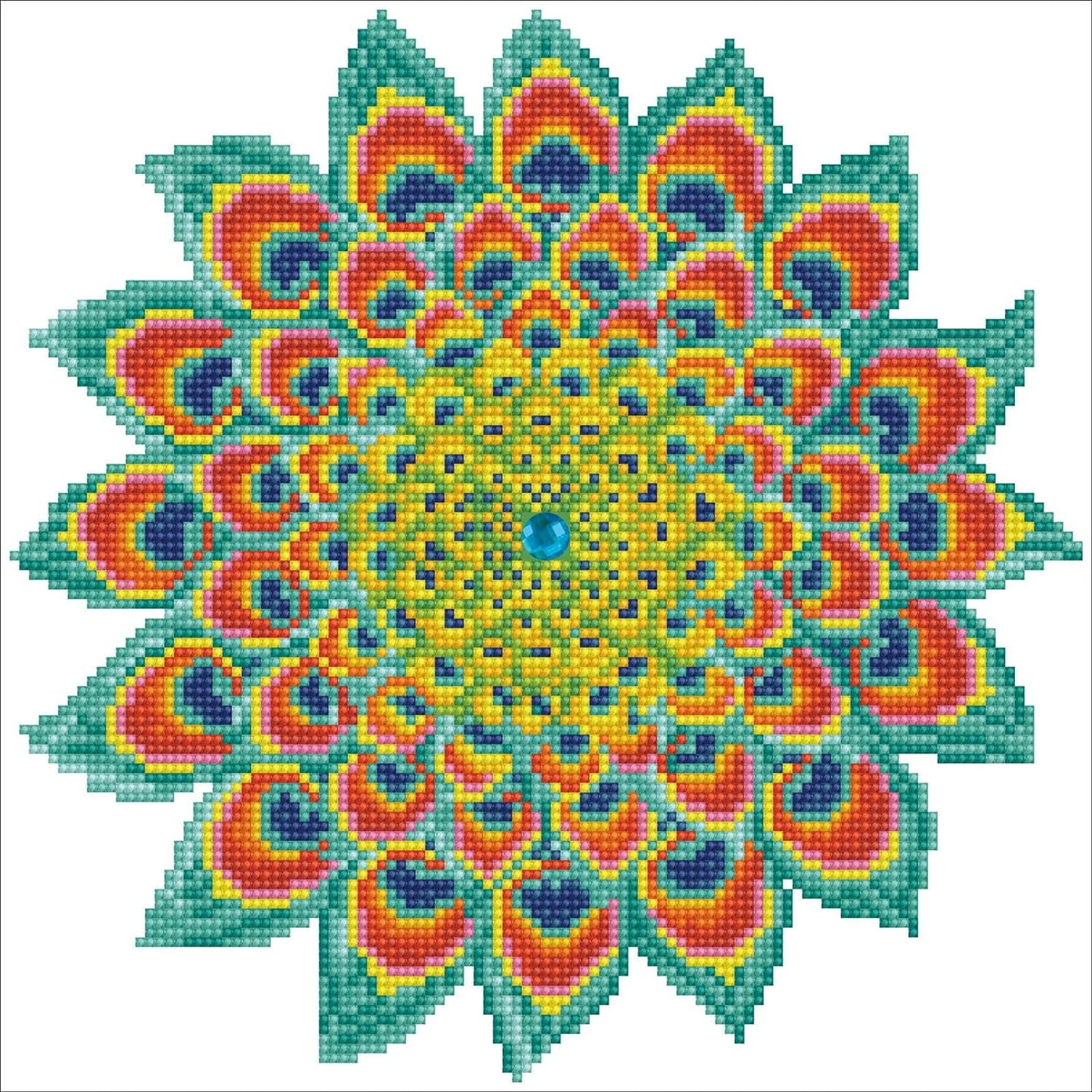 Diamond Dotz : Peacock Mandala