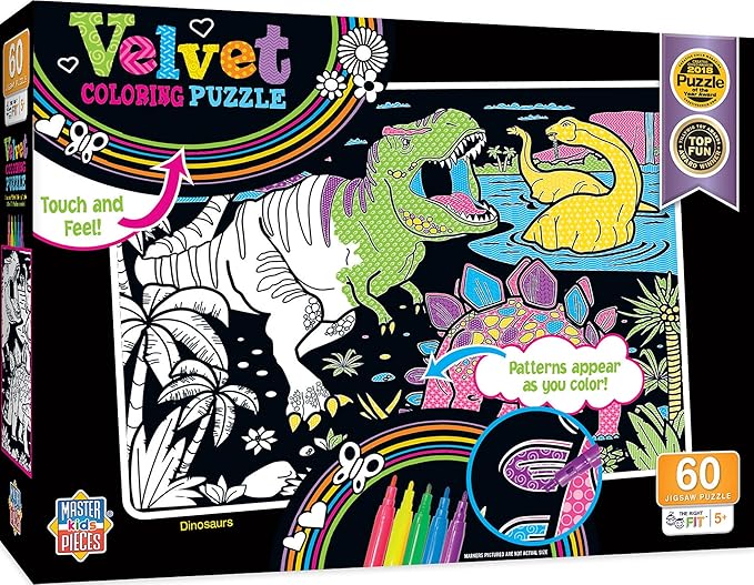 PUZZLES - 60PC VELVET DINO