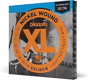 D'ADDARIO EXL140-8 8 STRING 10-74 LTT-HBTM