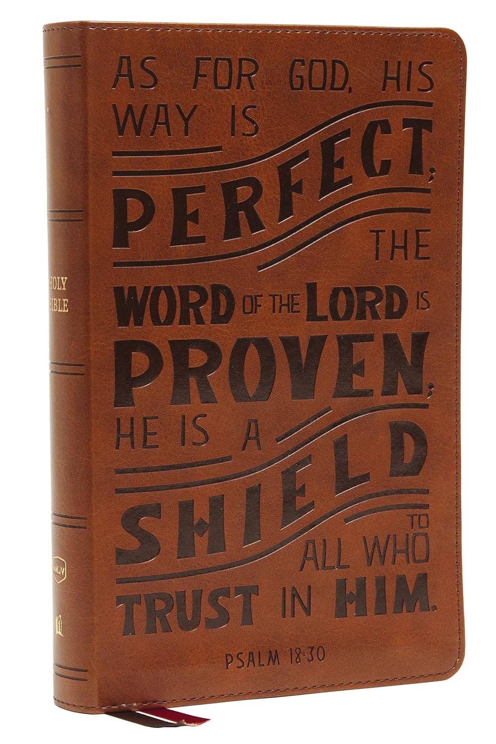NKJV Personal Size Reference Bible - Tan Verse Art Hardcover