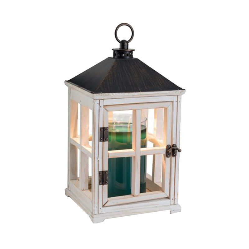 WOODEN CANDLE LANTERN WARMER