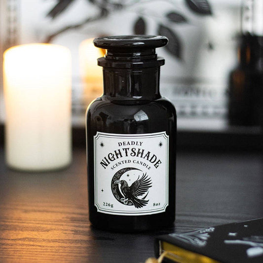 Something Different Wholesale Mystic Raven Deadly Nightshade Gothic Apothecary Candle