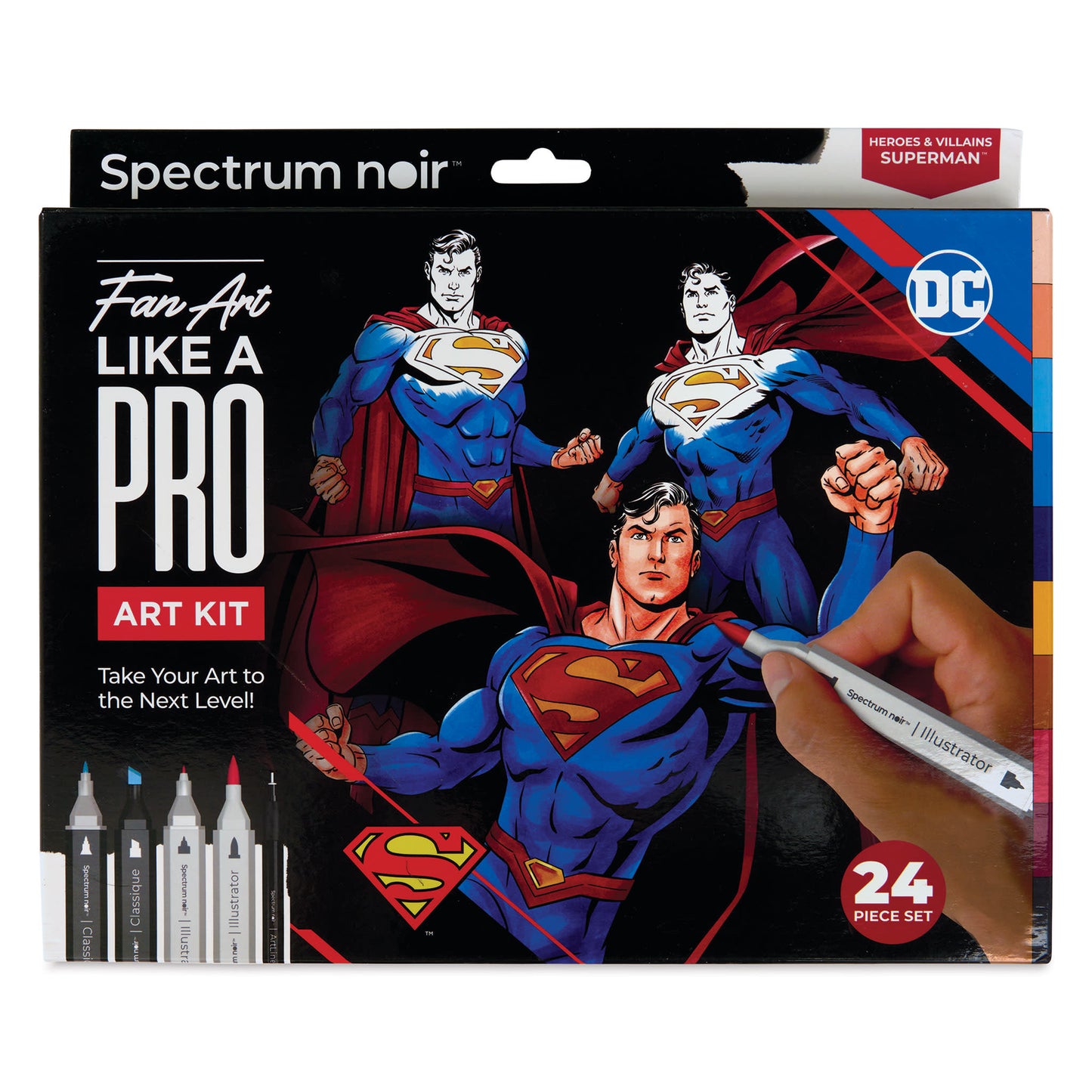 Spectrum Noir Heroes and Villains Pro Fan Art Markers Kit